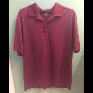 Greg Norman Maroon Golf Polo